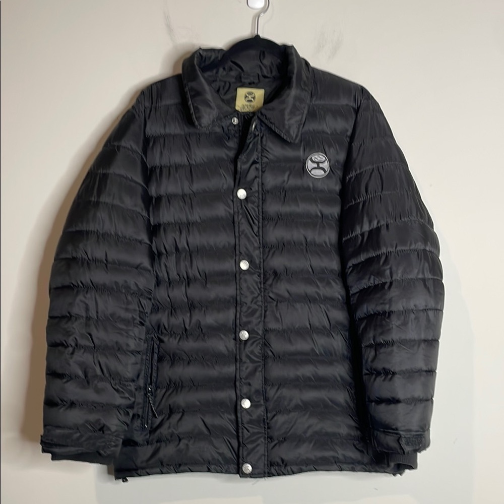 Hooey | Men’s Black Quilted Puffer Coat Size XL